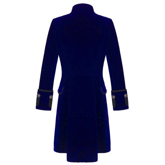 Mens Gothic Victorian Frock Mens Gothic Steampunk Tailcoat Blue Velvet Coat Mens Gothic Victorian Frock Mens Gothic Steampunk Tailcoat Blue Velvet Coat