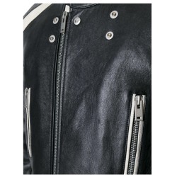 Men Genuine Leather Biker Style Coat Long Length Mens Coat 