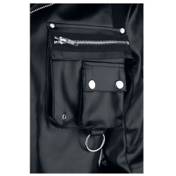 Men Arsen Black PU Leather Men Jacket 