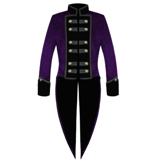 Mens Victorian Tailcoat Purple Steampunk Jacket VTG Tailcoat Mens Victorian Tailcoat Purple Steampunk Jacket VTG Tailcoat