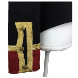 Women Gothic Military Style Wool Jacket Double Breasted Army Officer Band Coat Trench Jacket Slim Fit 