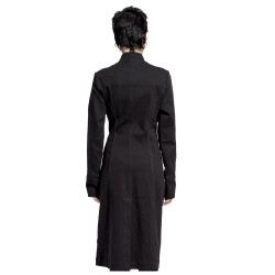 Women Gothic Coat Ultra Band Men Military Style Gothic Coat Alternative Gothic Clothing Long Coat