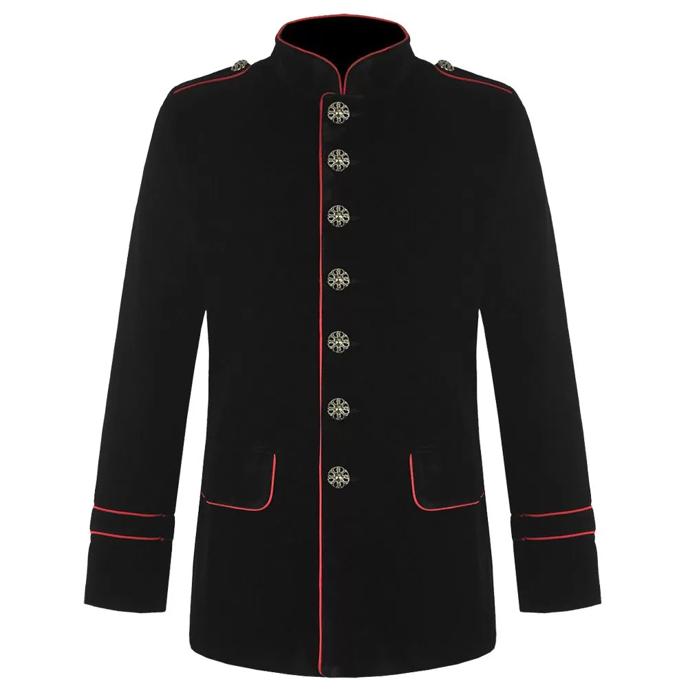 Gothic military jacket mens discount