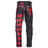 Men Gothic Pant Dead Threads Damned Checked Pant Red and Black Pant