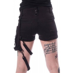 Women Gothic Shorts Steampunk Style Mini Skirt Bad ass Babes Shorts For Women 