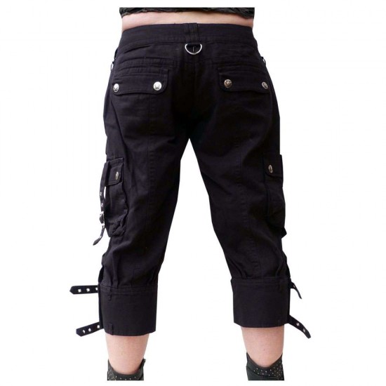 Women Clothes Unisex Gothic Rock 3/4 Shorts Lady Women Clothes Unisex Gothic Rock 3/4 Shorts Lady