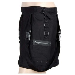 Track Buckle Convertible Skirt Women Gothic Skirt
