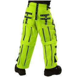 Men Gothic Parrot Green Threads Trouser Cyber Punk Pant Trouser For Sale