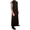 Mens Thread Metal Punk EMO Coat Men Gothic Coat