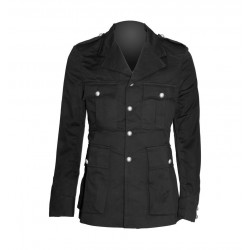 Men Gothic Coat Military Officer Coat Band Gothic Coat Halloween Jacket