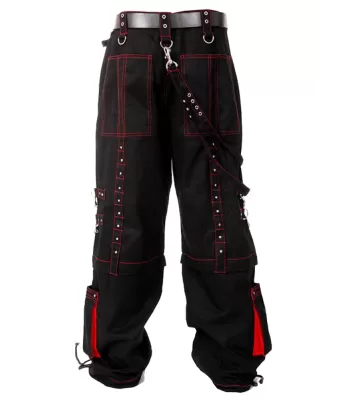 Men Gothic Trouser Cyber Red Thread Bondage Trouser Elite Pant Steampunk Pant (2025)