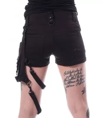 Women Gothic Shorts Steampunk Style Mini Skirt Bad ass Babes Shorts For Women  (2025)