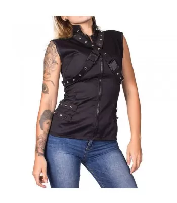 Women Gothic Vest Motorcycle Style Women Black Vest Biker Jacket Gothic Jacket (2025)