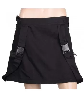 New Women Gothic Skirt Track Buckle Convertible Skirt Long Skirt (2025)