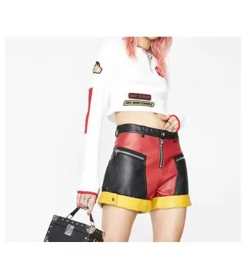 Women Biker Tailgate Moto Short Women Gothic Skirt Current Mood EMO Short (2025)