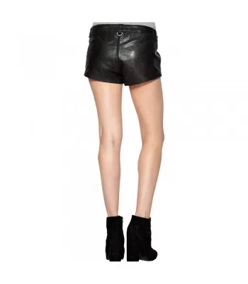 Women’s Gothic Leather Hot Pants Skirt