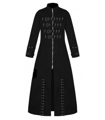 Men Handmade Pinhead HELLRAISER Coat Gothic Vampire Punk Mens Long Trench Coat (2025)