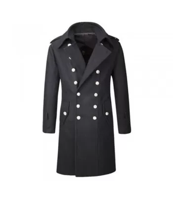 Men Gothic Coats Military Overcoat Woolen Pea Coat and Trench Coat Styles (2025)