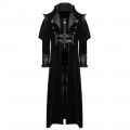 Mens Steampunk Gothic Coat Vtg Regency Highwayman Long coat 