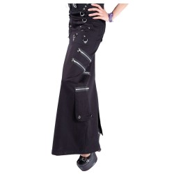 Women Kilt Zipper and Pocket Style Brand Dead Threads Skirt Long Skirt