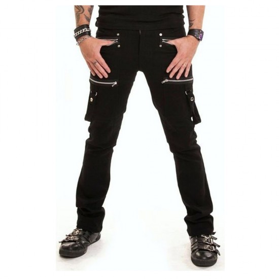 Men Long Pant with Strap and Zips Men Long Pant with Strap and Zips