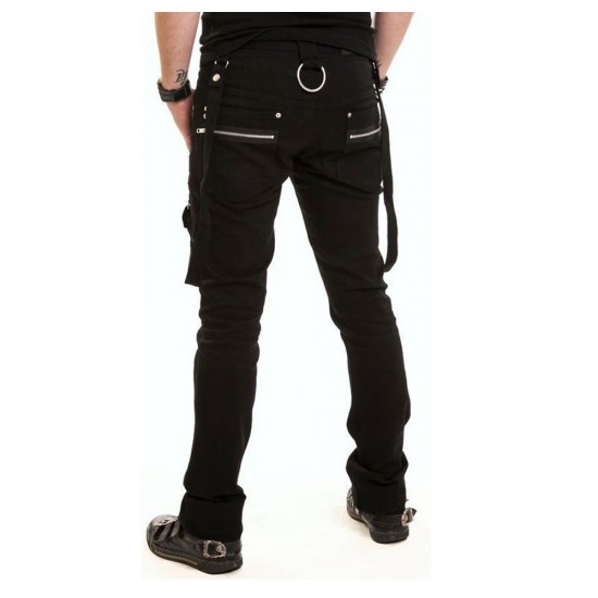 Men Long Pant with Strap and Zips Men Long Pant with Strap and Zips