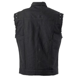 Men Rock Vest With Metal Buttons and Studs 