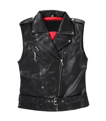 Men Leather Vest Unisex Punk Stylish Band PU Vest Gothic Core (2025)