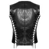 Punk Men Dieselpunk Waistcoat Black Gothic Faux Leather Men Gothic Vest  (2025)