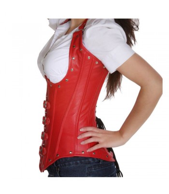 Women Sexy Underbust Corset Red Waist Training Clincher Corset