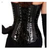 New Gorgeous Buckle Zip Women Punk Corset Bustier Open Bust Steel Boned Corset 