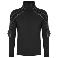 Axiom Mens Dieselpunk Armour Top Gothic Shirt 