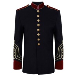 Men Military Style Coat Steampunk Surplus Jacket Halloween