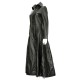Women Gothic Coat Vampire Black Dawn Razor Coat Leather Trench Coat