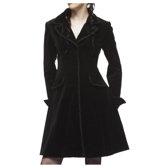 Women Spin Doctor Dandy Coat Vintage Velvet Frock Jacket Women Spin Doctor Dandy Coat Vintage Velvet Frock Jacket