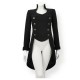 Women Gothic Coat Victorian Tail Coat Men's Steampunk Tailcoat Jacket Gothic Clothing