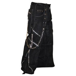 Devil Fashion Punk Rock Man Black Summer Short Pant 