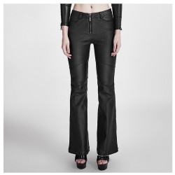 Women Vintage Retro Rockabilly Pant Steampunk Sexy Zip Women Goth Pant
