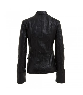 Women’s Military Gothic Leather Blazer Jacket