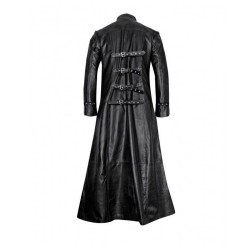 Men Black Gothic Coat Duster Coat UK Vintage Black Matrix Coat