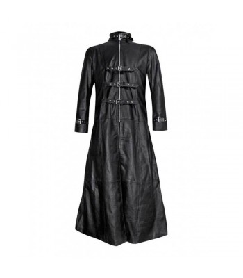 Men Black Gothic Coat Duster Coat UK Vintage Black Matrix Coat