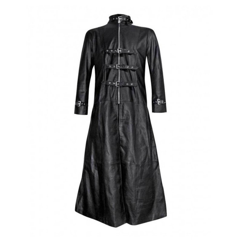 Men Black Gothic Coat Duster Coat UK Vintage Black Matrix Coat