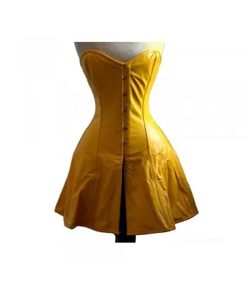 Women Exclusive Long Leather Corset Dress Style Corset (2025)