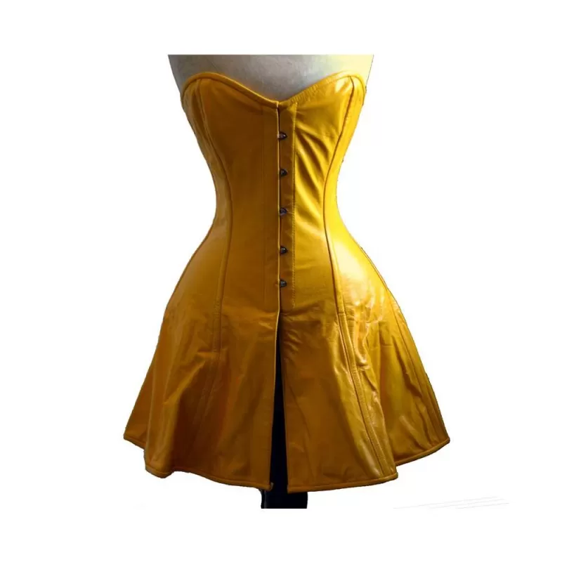 Women Exclusive Long Leather Corset Dress Style Corset (2025) Women Exclusive Long Leather Corset Dress Style Corset (2025)
