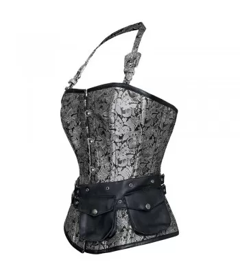 Women Hornglass Overbust Corset Heavy Duty Steel Boned Corset Brocade Corset (2025)
