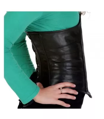 Gothic Leather Steel-Boned Corset Women | Waist-Cinching Alternative Fashion