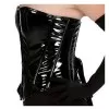 Women Gothic PVC Overbust Corset Steel Boned Tops  (2025)