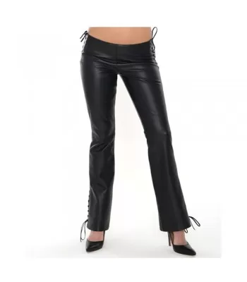 Women Fetish Lace Up Side Waist Pants  (2025)
