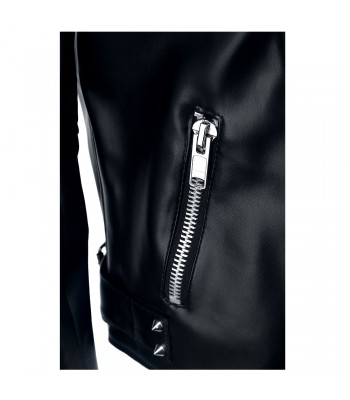 Men Gothic Silver Studded Jacket Brando Biker Leather Jacket Punk Spikes Jacket (2025)