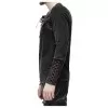 Men Steampunk Gothic Shirts Metal Studs Fashion Shirt Vintage Top